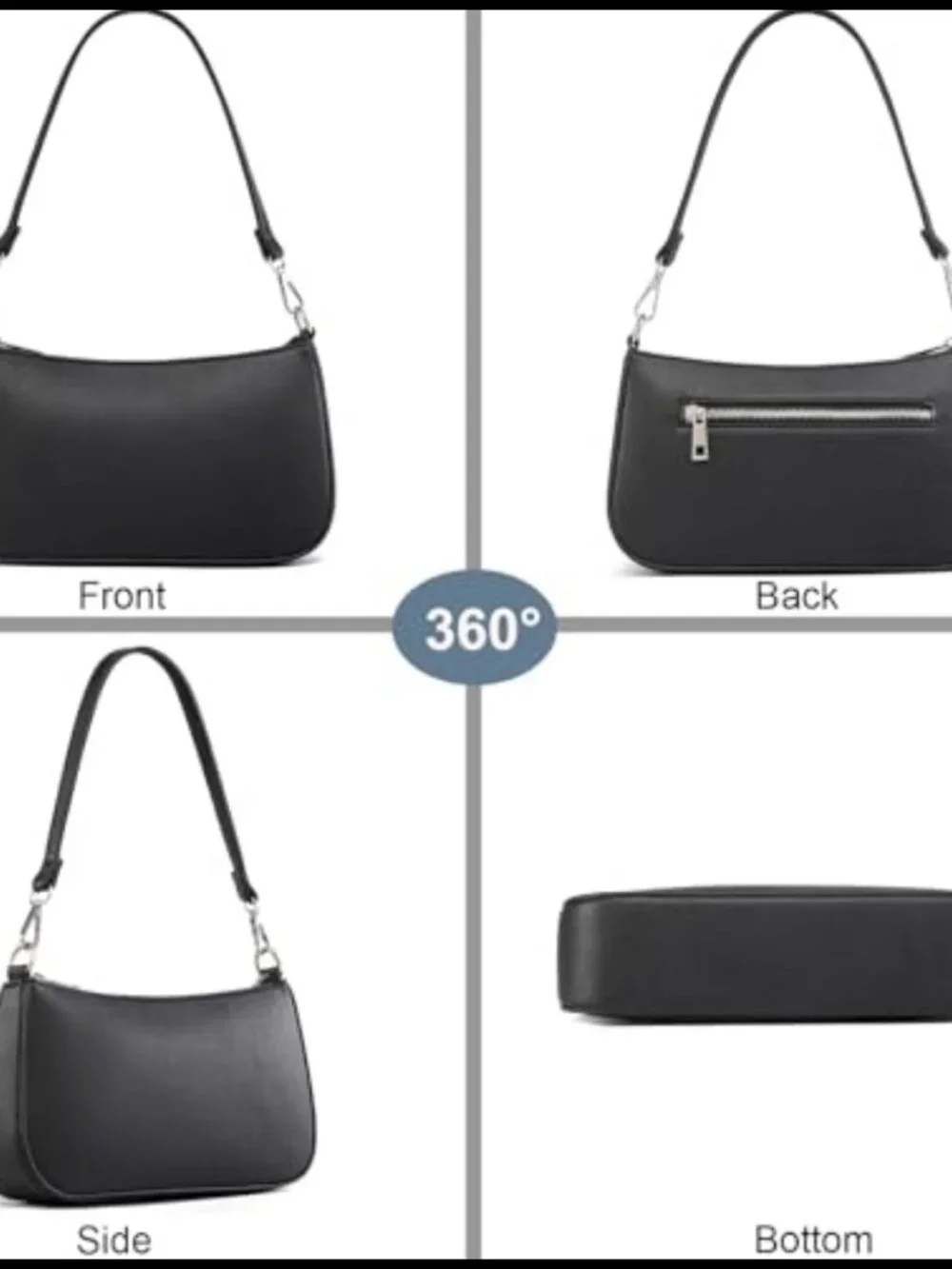 Hobo Shoulder Bag PU Leather Large Capacity Women's Crossbody Purse